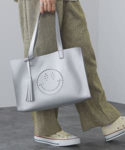 BEAMS HEART / スマイルパンチング トートバッグ