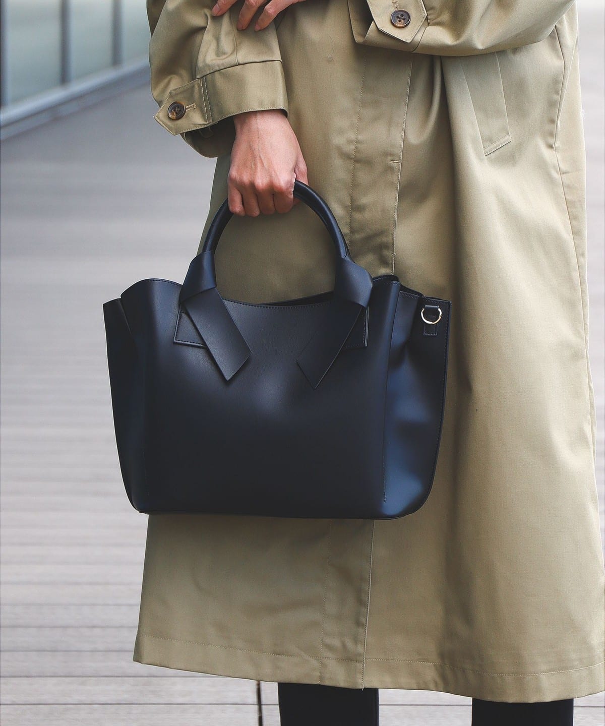 BEAMS HEART（ビームス ハート）ハンドル リボン バッグ（A4