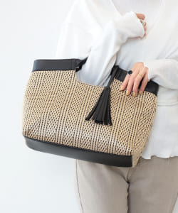 BEAMS HEART / 2WAY レース編み バッグ