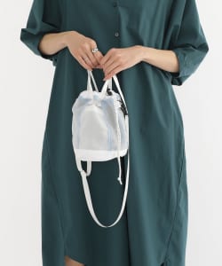 BEAMS HEART / シアー 巾着 ショルダーバッグ