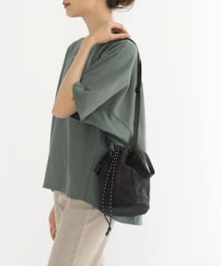 BEAMS HEART / シアー 巾着 ショルダーバッグ
