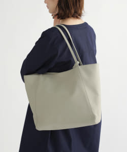 BEAMS HEART / レザー切替 トートバッグ