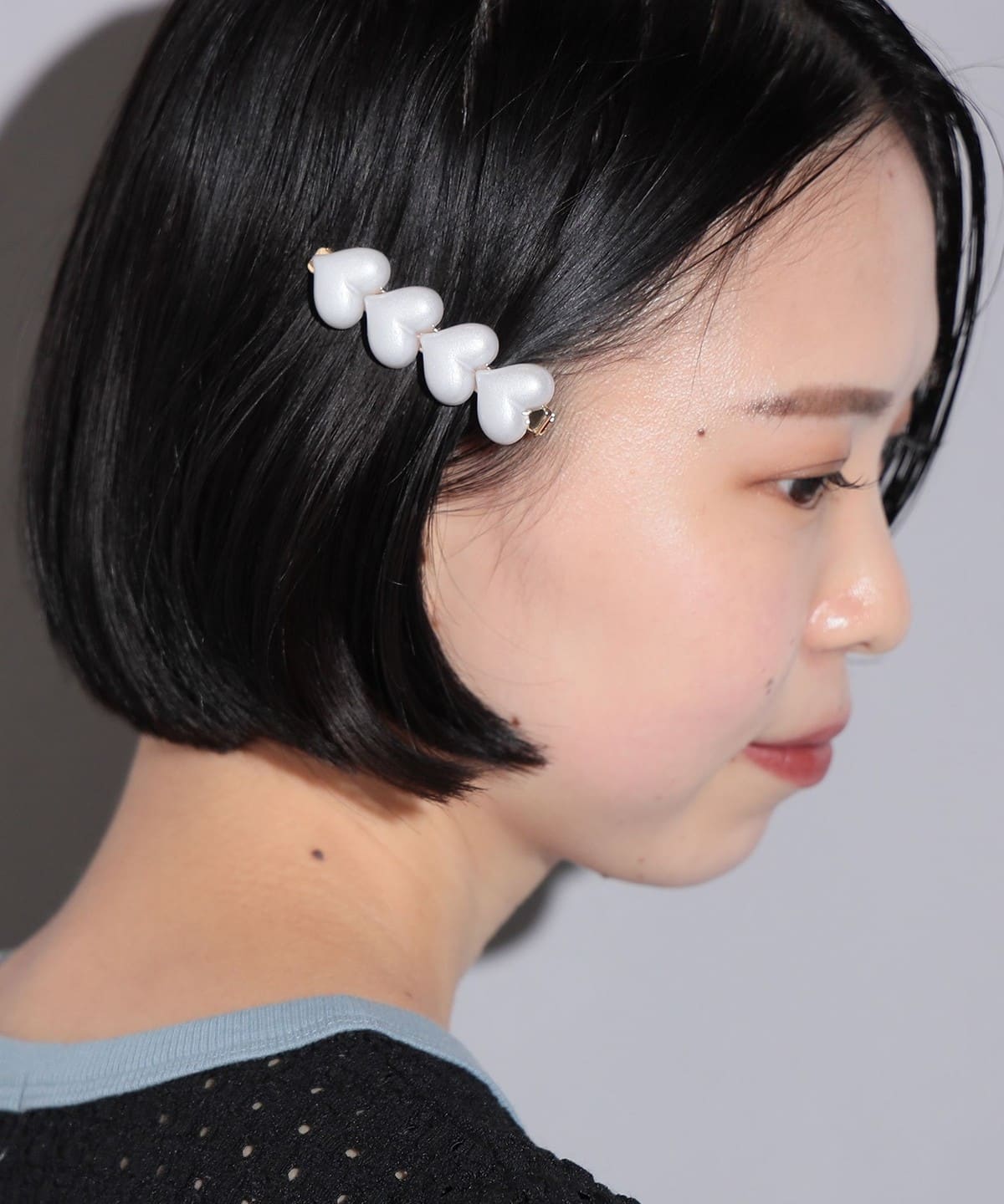 acca　ヘアクリップ　ハート柄 acca ヘアクリップ ハート柄 acca ヘアクリップ ハート柄