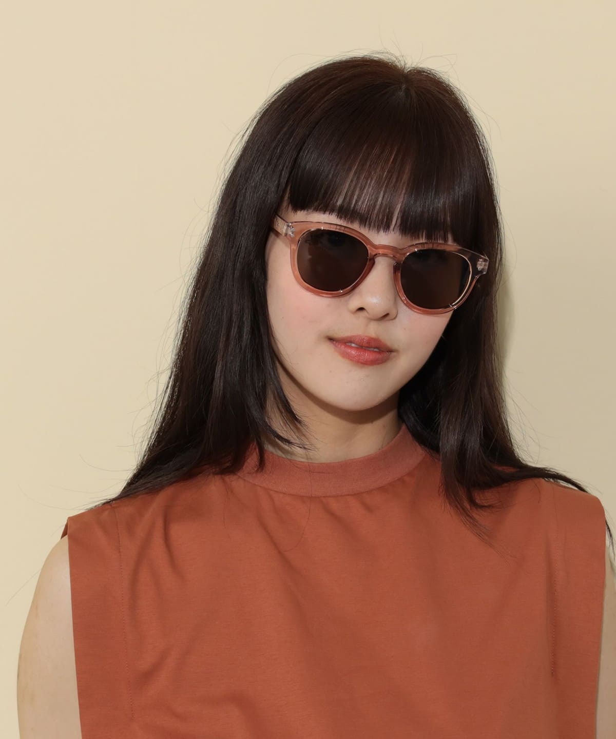 オーバル グラス ファッション雑貨 WOMEN BEIGE ONE SIZE オーバル グラス ファッション雑貨 WOMEN BEIGE ONE SIZE
