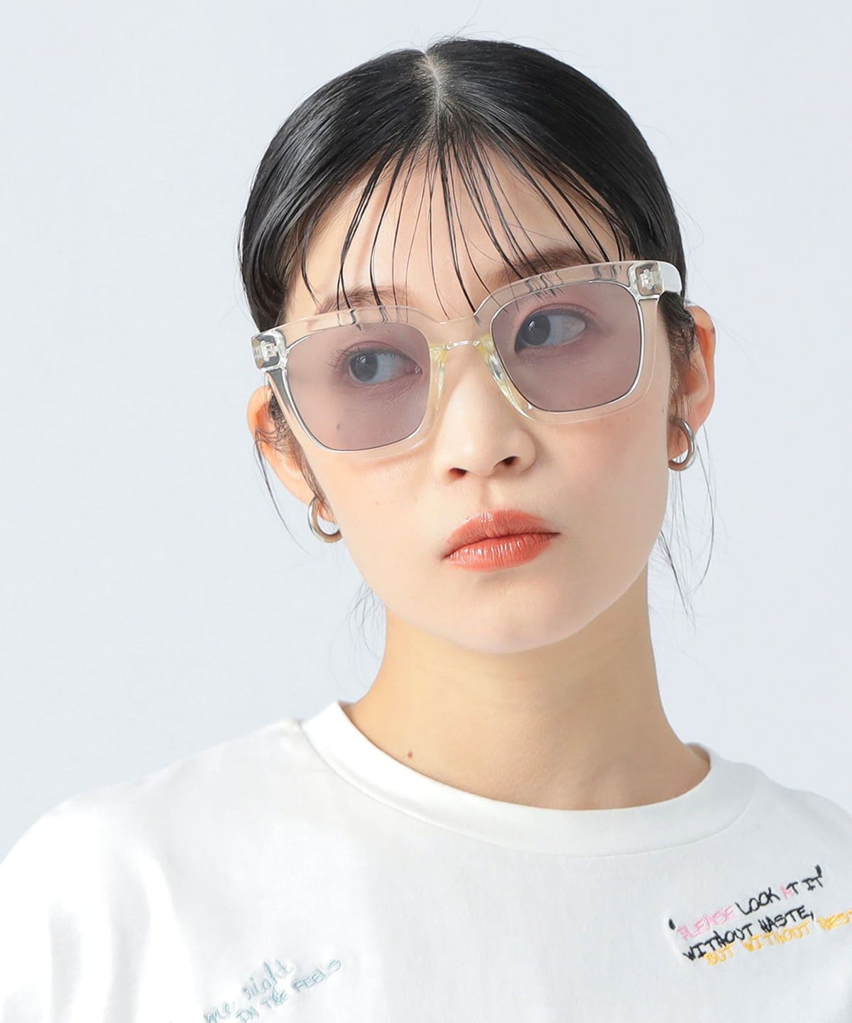 ウェリントン フレーム グラス ファッション雑貨 WOMEN CLEAR ONE SIZE ウェリントン フレーム グラス ファッション雑貨 WOMEN CLEAR ONE SIZE