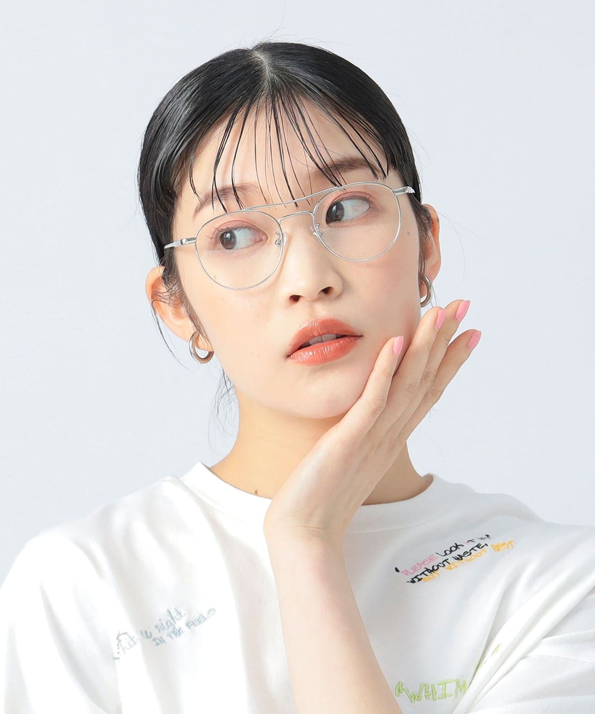 ダブルブリッジ ボストングラス ファッション雑貨 WOMEN CLEAR ONE SIZE ダブルブリッジ ボストングラス ファッション雑貨 WOMEN CLEAR ONE SIZE