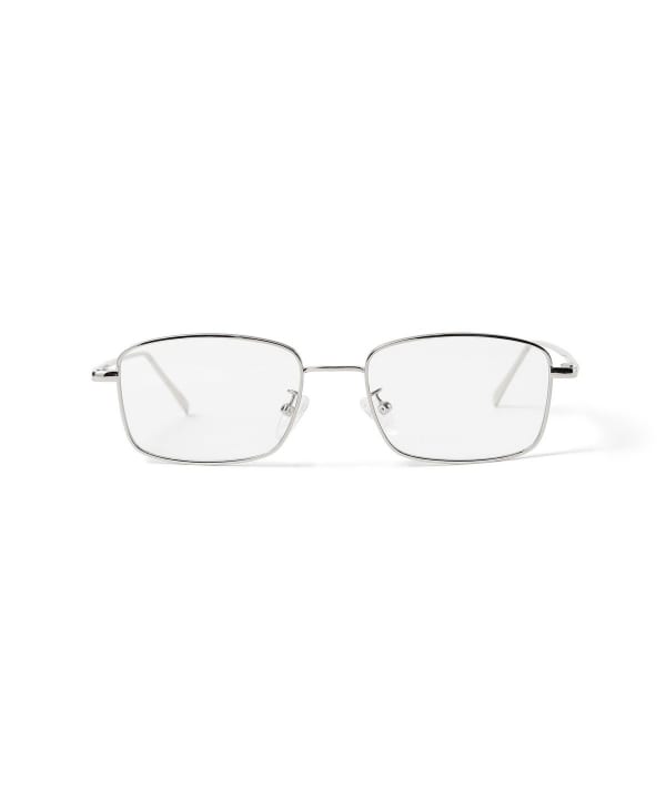 【10%OFFクーポン対象】メタル スクエア グラス 紫外線透過率1.0%で、お出かけ時のUV対策にも活躍