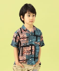 BEAMS mini / レーヨン プリント シャツ （90～150cm）