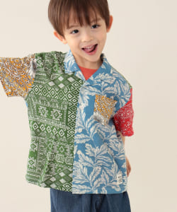 BEAMS mini / 童裝 縲縈 圖紋 短袖 襯衫（90～150cm）
