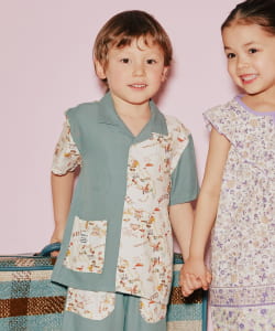 BEAMS mini / 童裝 涼感 墨西哥印花 襯衫 24SS（90～150cm）