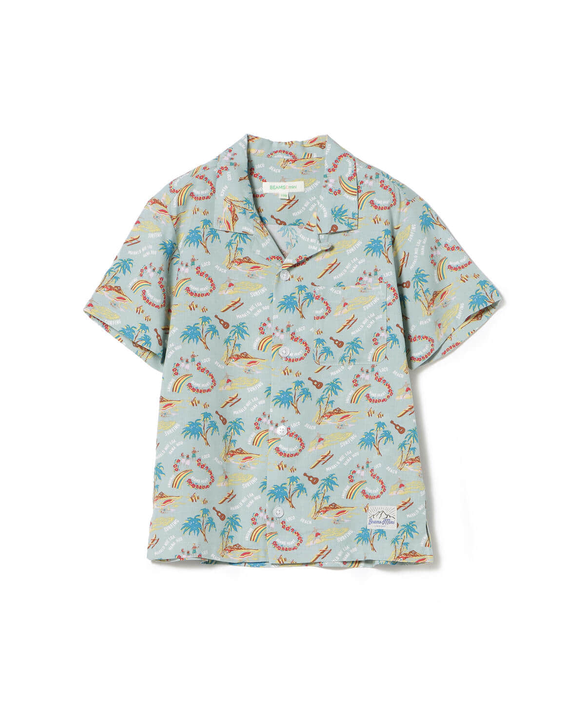 Beams Mini ビームス ミニ Kids Beams Mini アロハシャツ 21ss 90 150 シャツ ブラウス カジュアル シャツ 通販 Beams