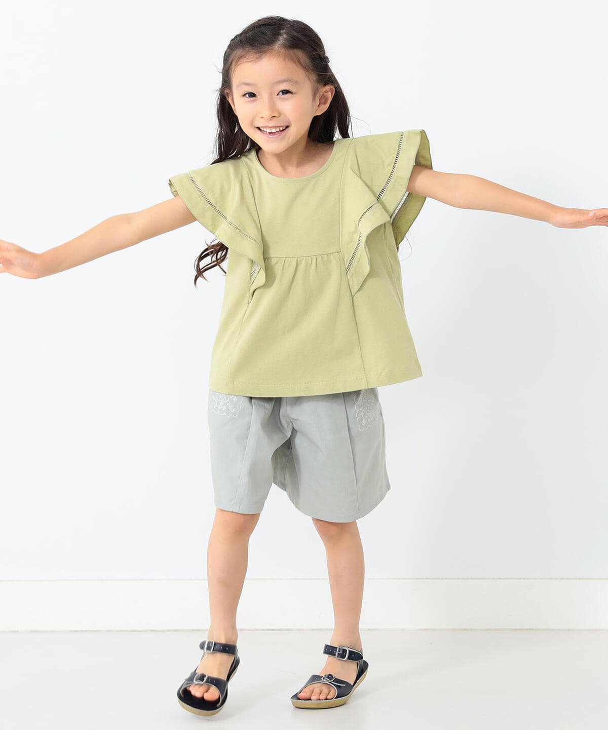 BEAMS mini（ビームス ミニ）はしごレース プルオーバー