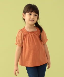 BEAMS mini / 童裝 刺繡 蓬袖 上衣（90～150cm）