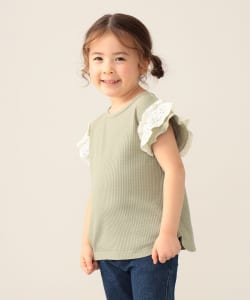 BEAMS mini / 童裝 花邊袖 上衣 24SS（90～150cm）
