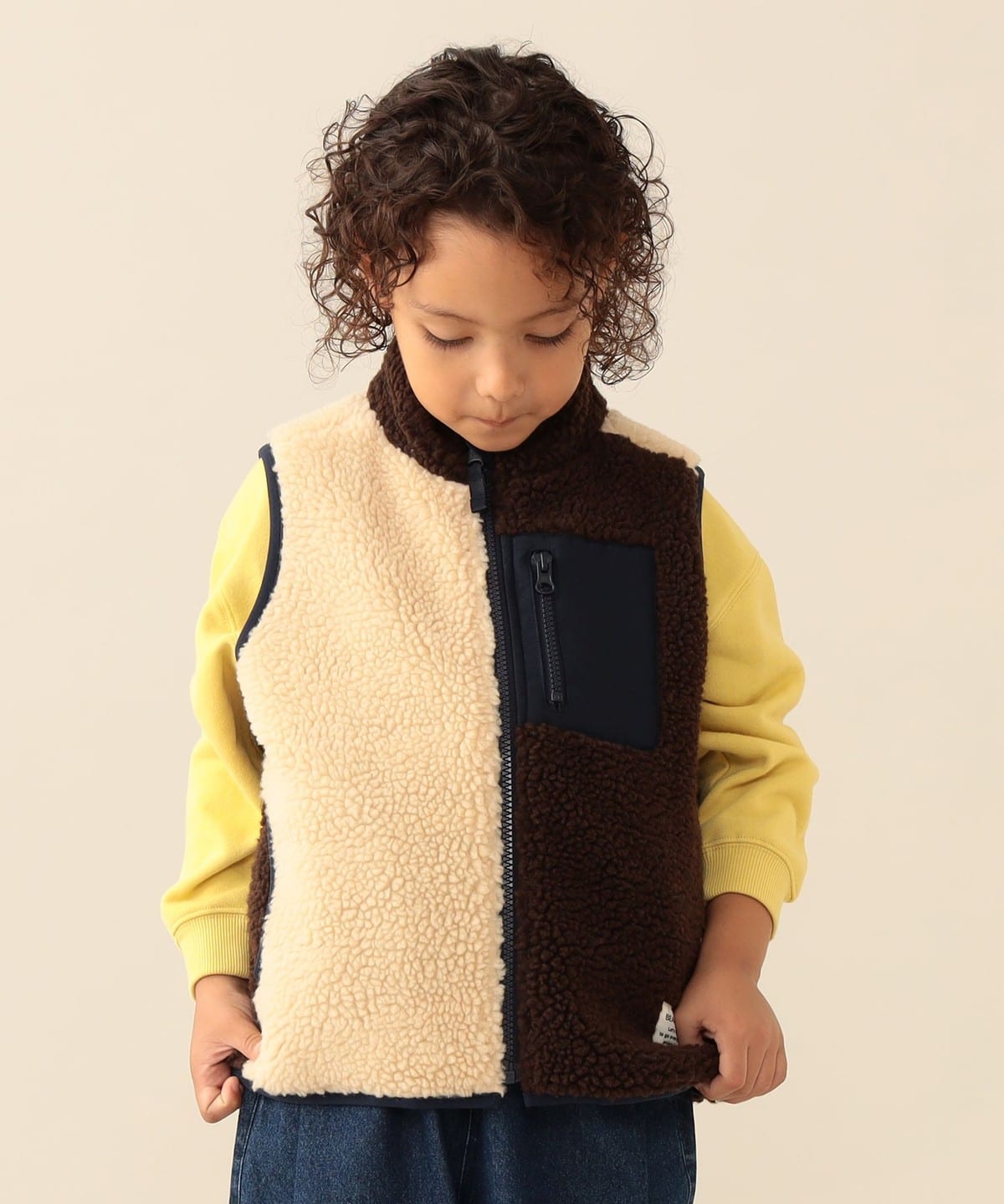 BEAMS mini（ビームス ミニ）【10%OFFクーポン対象】ボア リバーシブル 