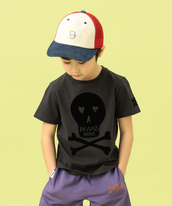 BEAMS mini（ビームス ミニ）BEAMS mini / スカル フロッキー T