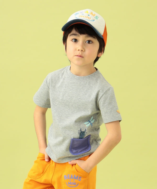 BEAMS mini BEAMS mini BEAMS mini / mesh pocket insect T-shirt 23