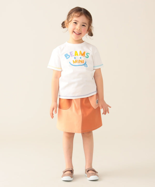 BEAMS mini（ビームス ミニ）BEAMS mini / スマイル ロゴ Tシャツ 24SS