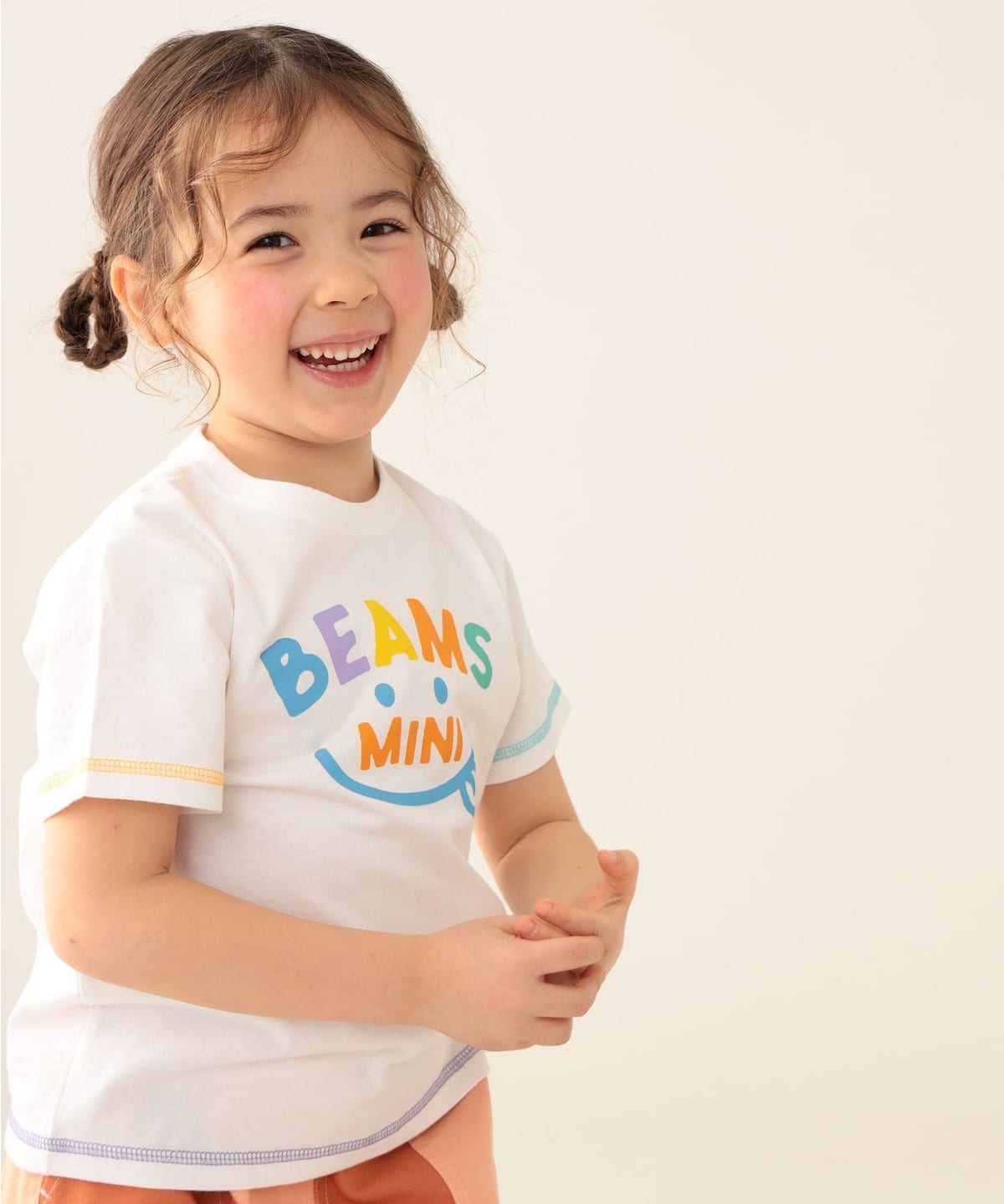 BEAMS mini（ビームス ミニ）BEAMS mini / スマイル ロゴ Tシャツ 24SS