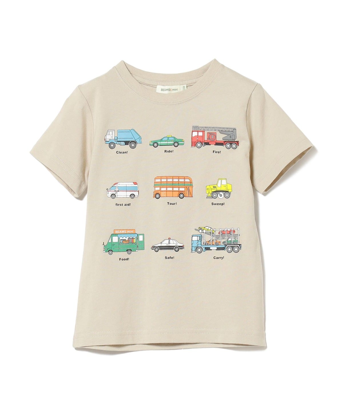 BEAMS mini BEAMS mini ワーキングカー Tシャツ 23FW(90~130cm