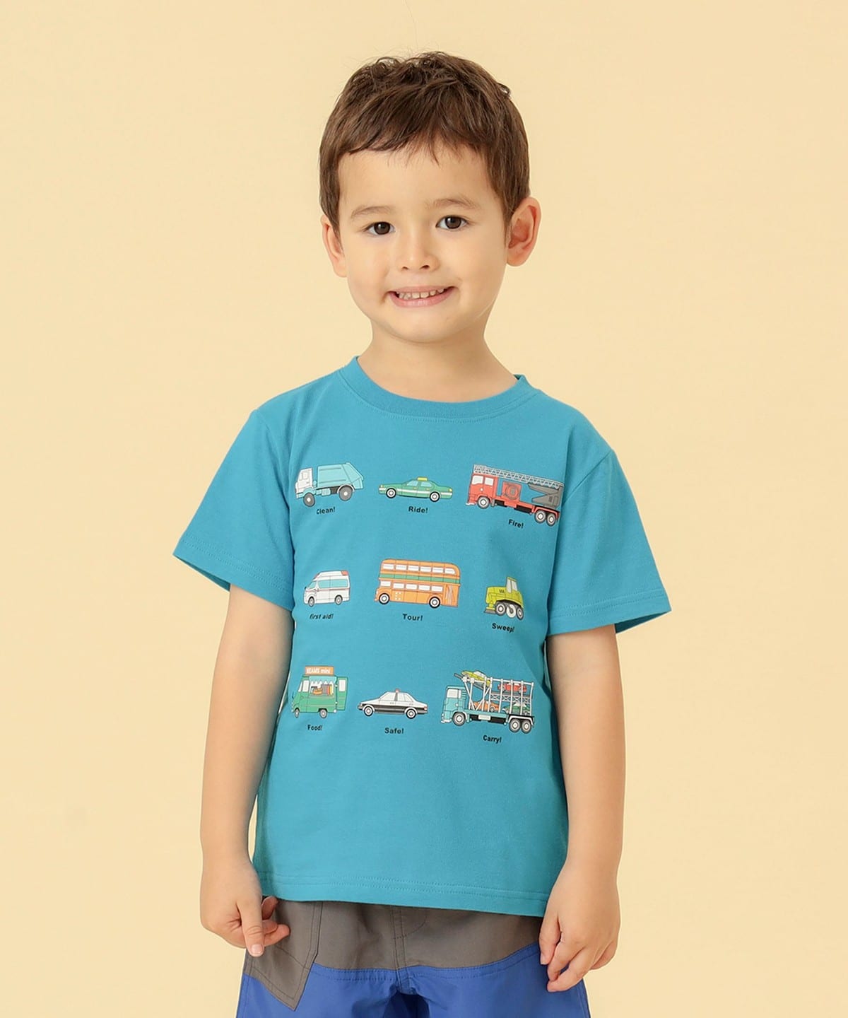 BEAMS mini BEAMS mini ワーキングカー Tシャツ 23FW(90~130cm