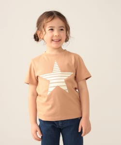 BEAMS mini / 童裝 植絨 星星印花 短袖 T恤