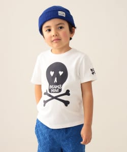 BEAMS mini / 童裝 植絨 骷髏印花 短袖 T恤 24SS（90～150cm）