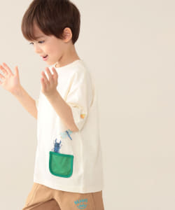 BEAMS mini / 童裝 網眼布口袋 昆蟲短袖T恤 24SS（90～130cm）