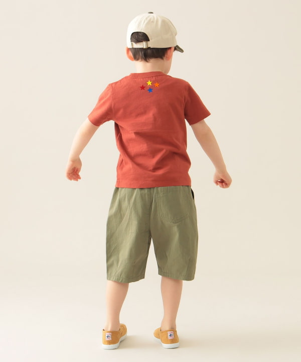 即決 美品 ビームス デザイン 150cm BEAMS mini（ビームス ミニ）星 フロッキー Tシャツ (90～150cm