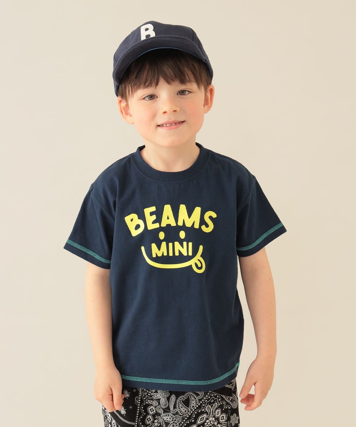 スマイル ロゴ Tシャツ 2025SS(90 130cm) Tシャツ・カットソー NAVY 100 スマイル ロゴ Tシャツ 2025SS(90 130cm) Tシャツ・カットソー NAVY 100