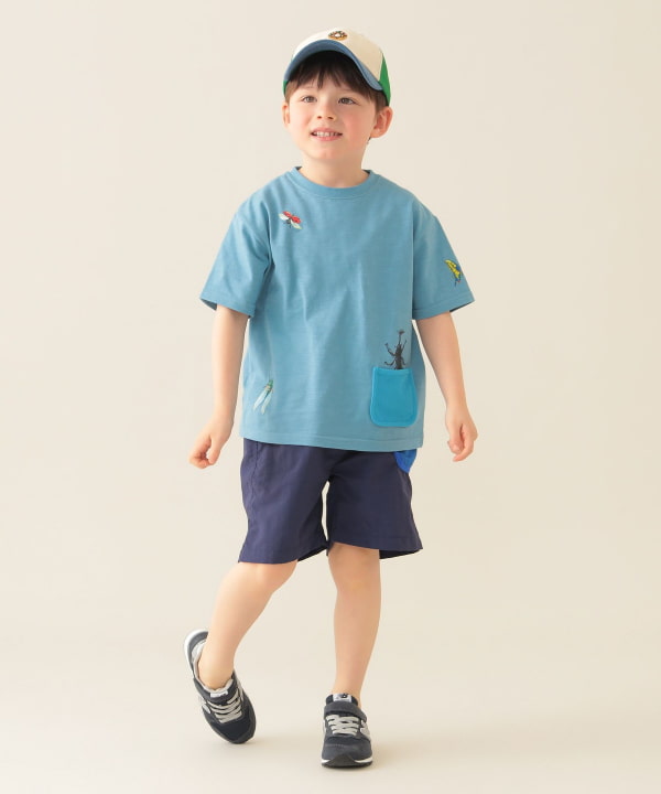 BEAMS mini(ビームス ミニ)メッシュ ポケット 昆虫 Tシャツ BEAMS mini(ビームス ミニ)メッシュ ポケット 昆虫 Tシャツ