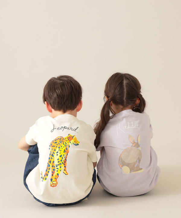 BEAMS mini（ビームス ミニ）アニマル HIP Tシャツ 2025SS（90