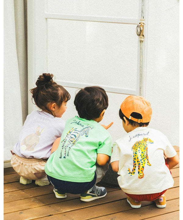 80s USA製 Get on the Wild Side アニマル コットンTシャツ 生成