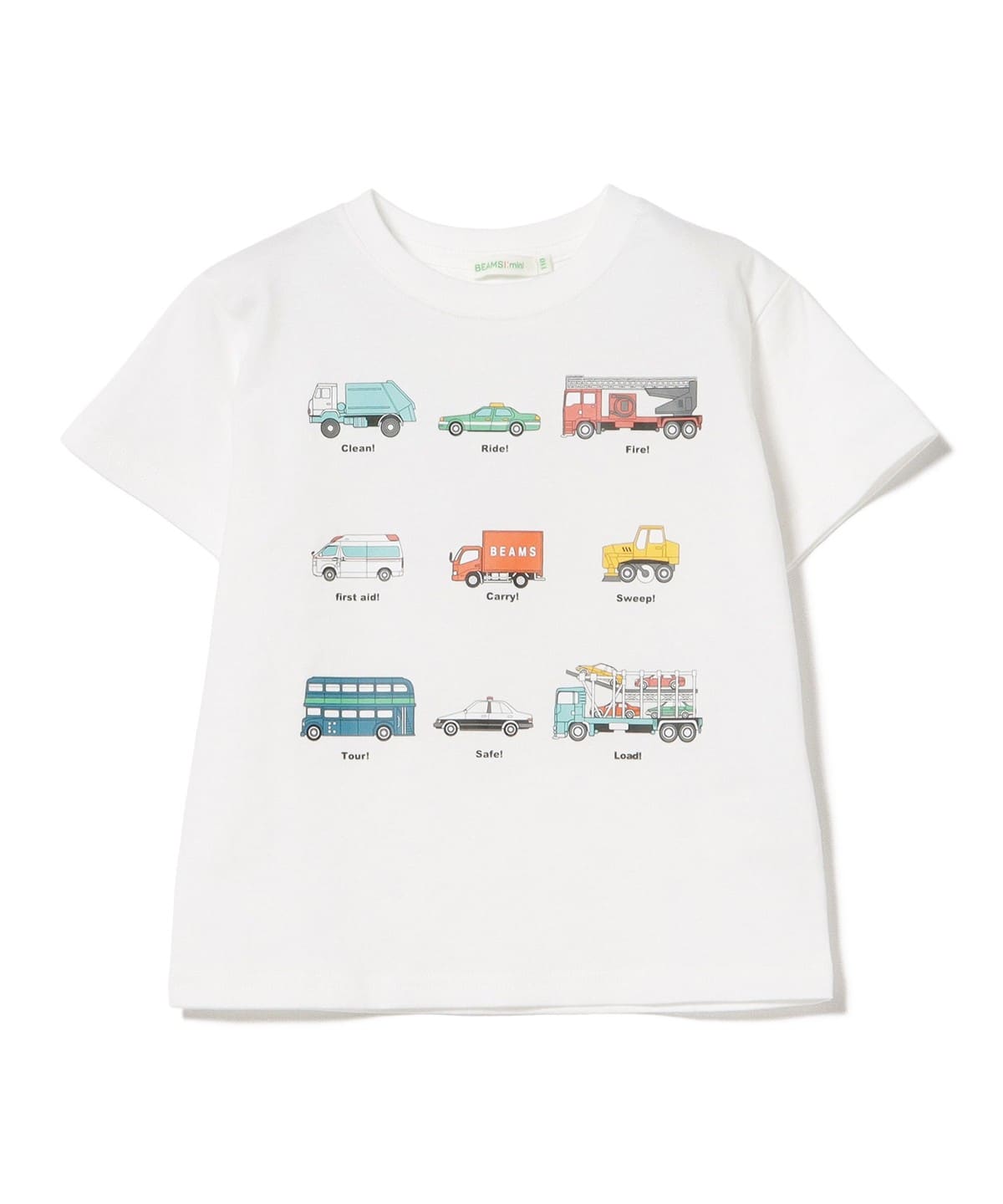 BEAMS mini（ビームス ミニ）ワーキングカー Tシャツ 2026SS（90 