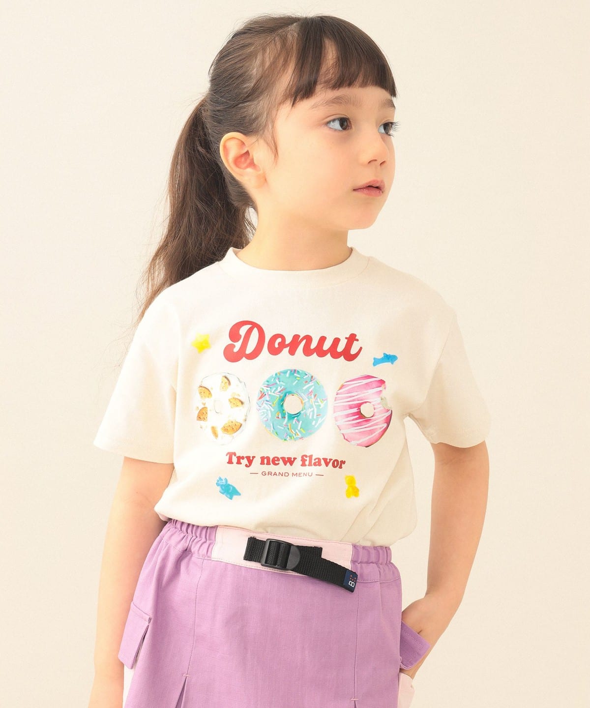 BEAMS mini（ビームス ミニ）【WEB限定】たべもの 半袖 Tシャツ 2026SS
