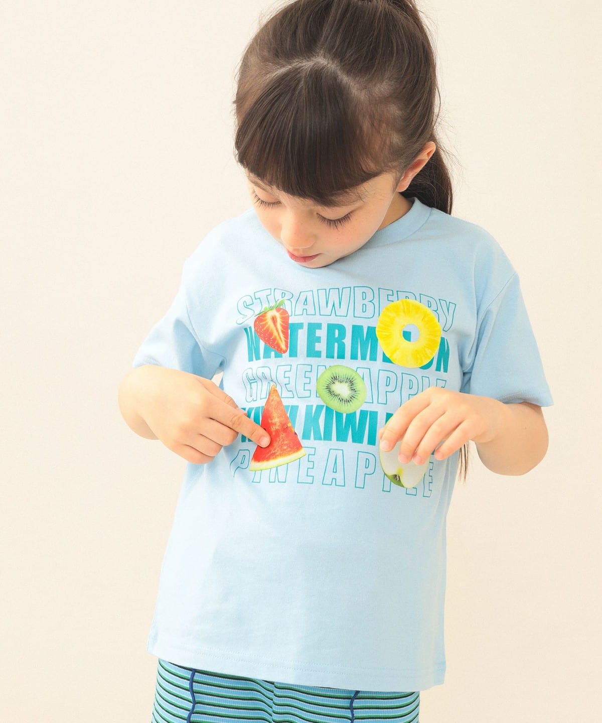 BEAMS mini（ビームス ミニ）【WEB限定】たべもの 半袖 Tシャツ 2026SS
