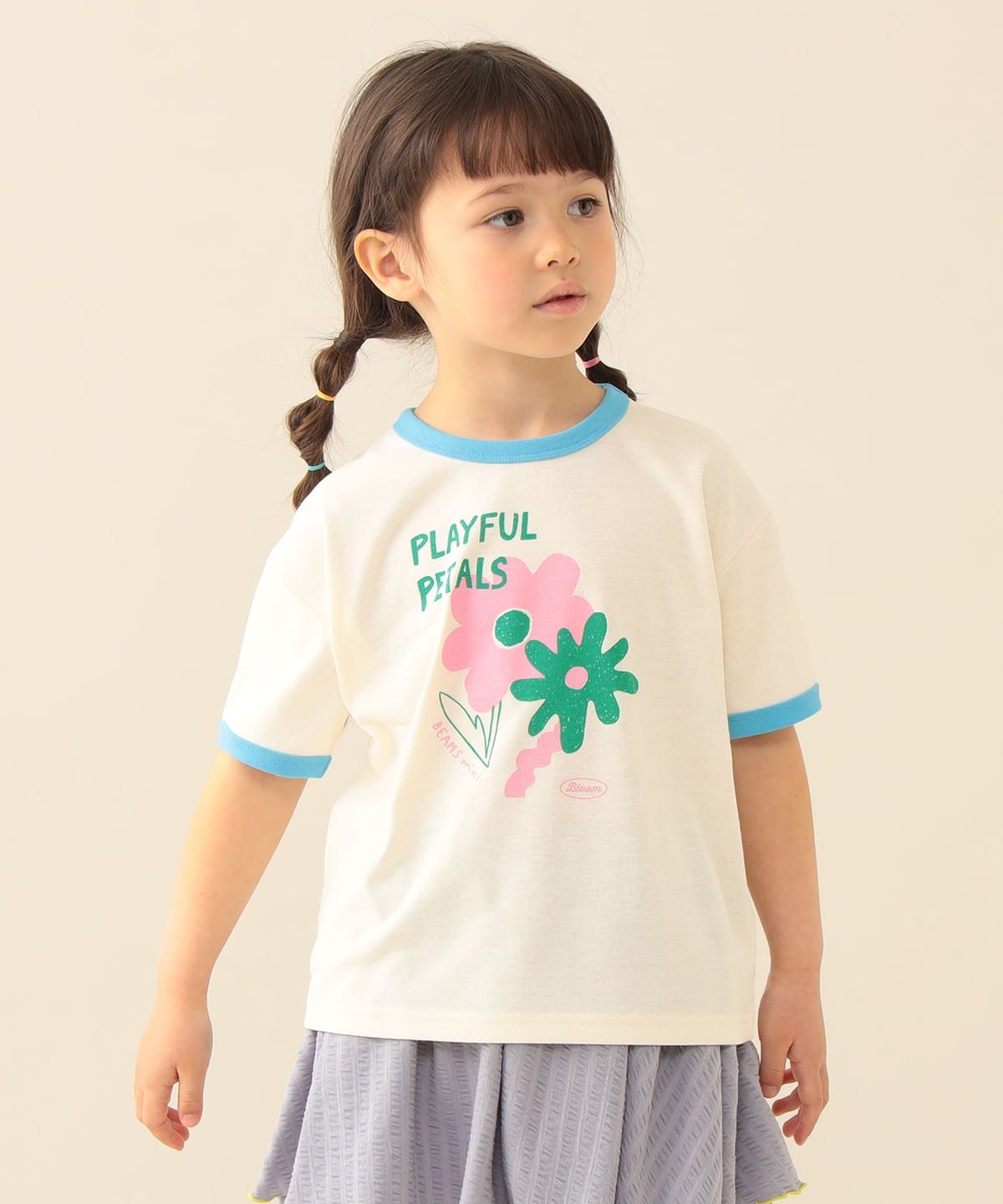 BEAMS mini（ビームス ミニ）【10%OFFクーポン対象】リンガープリントT
