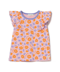 フラワー柄 フリル Tシャツ（90～140cm）