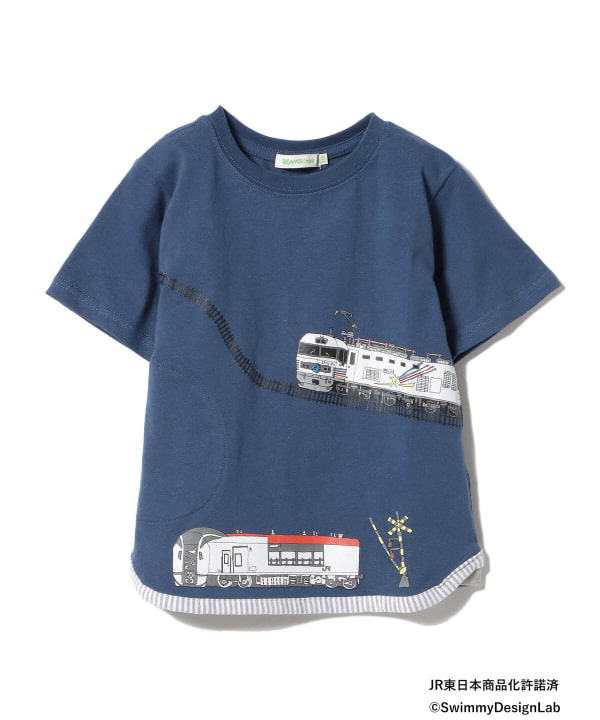 Beams Mini ビームス ミニ アウトレット Beams Mini Jr ライン プリントtシャツ 21ss 90 150 Tシャツ カットソー Tシャツ 通販 Beams