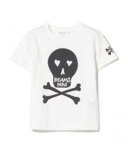 BEAMS mini / 童裝 植絨 骷髏 T恤 22SS (90～150㎝)