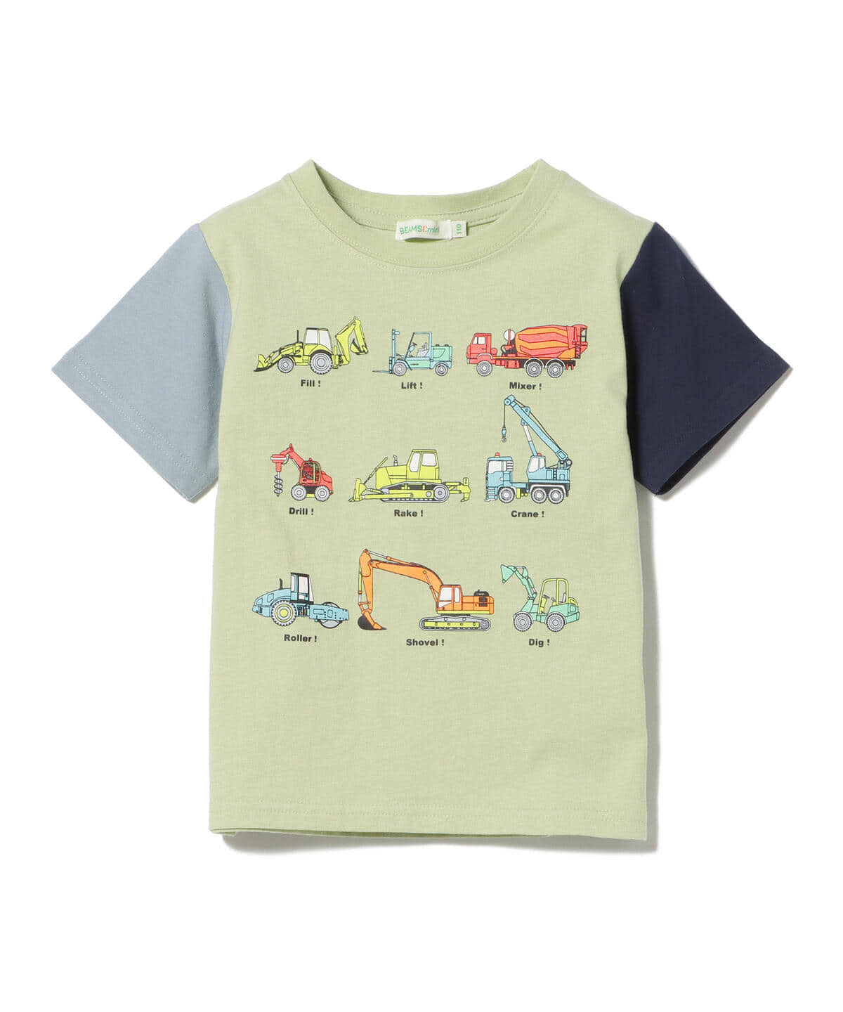 【アウトレット】BEAMS mini / ワーキングカー Tシャツ (90～130㎝)