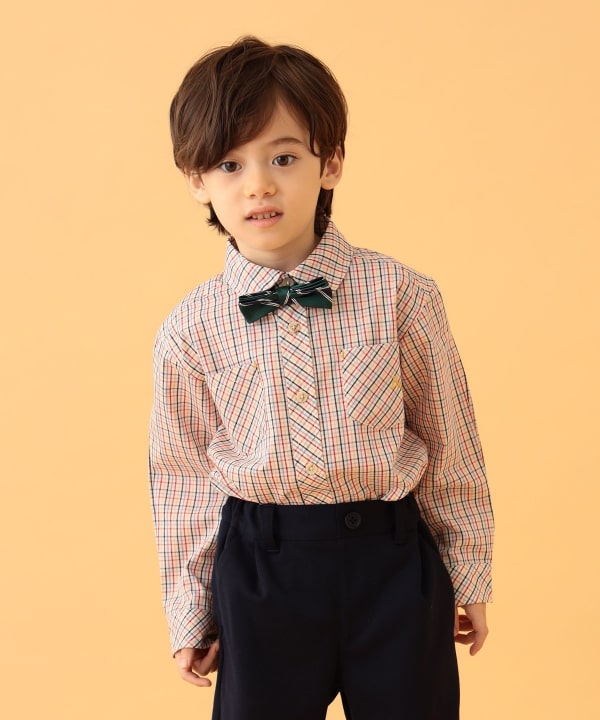 BEAMS mini（ビームス ミニ）シーンレス コットン シャツ 2025SS