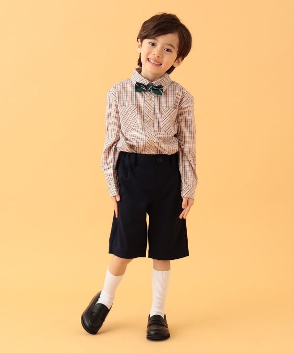 BEAMS mini（ビームス ミニ）シーンレス コットン シャツ 2025SS