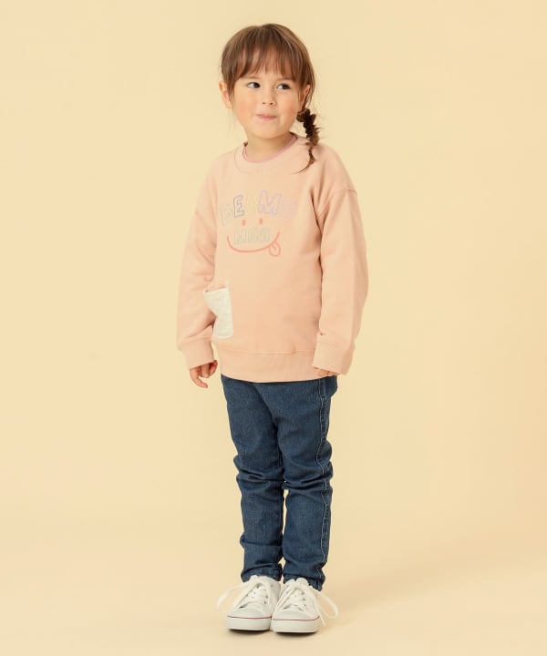 BEAMS mini BEAMS mini BEAMS mini / smile embroidery sweatshirts