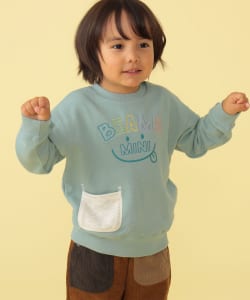 BEAMS mini / 童裝 笑臉 刺繡 衛衣 23FW（90～130cm）