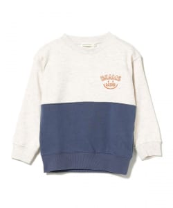 BEAMS mini / 切替 スマイル 刺繍 スウェット 23FW（90～130cm）