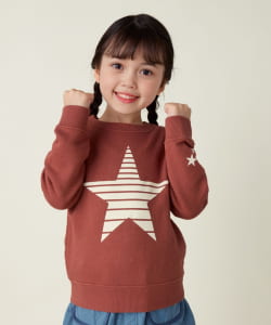 BEAMS mini / 童裝 STAR 植絨印花 毛圈布 上衣  2024FW（90～150cm）