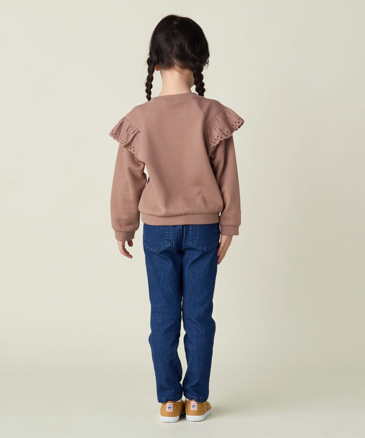 BEAMS mini(ビームス ミニ)レースフリル スウェット(90 BEAMS mini(ビームス ミニ)レースフリル スウェット(90