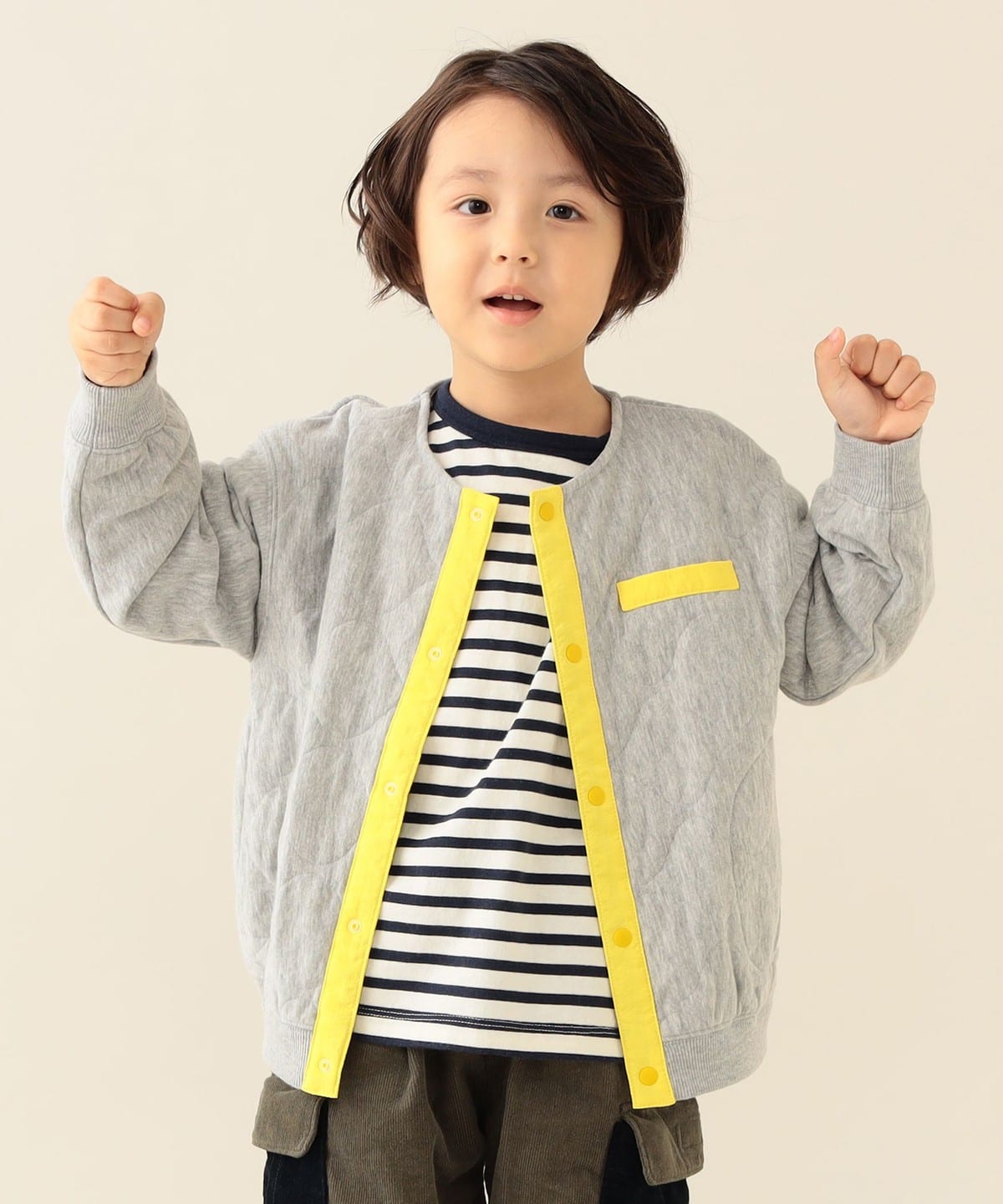カット キルト ジャケット 2025FW(90 150cm) ジャケット TOP GRAY 140 カット キルト ジャケット 2025FW(90 150cm) ジャケット TOP GRAY 140