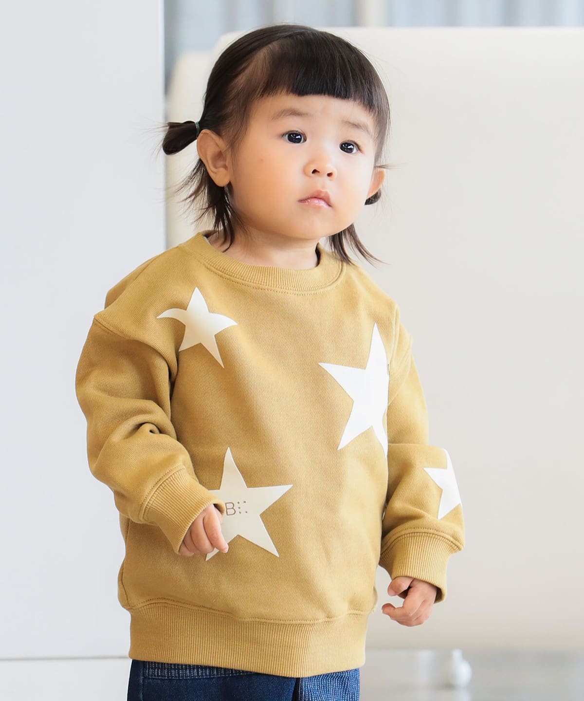 星 フロッキー スウェット プルオーバー 2025FW（90 150cm） トップス MUSTARD 100